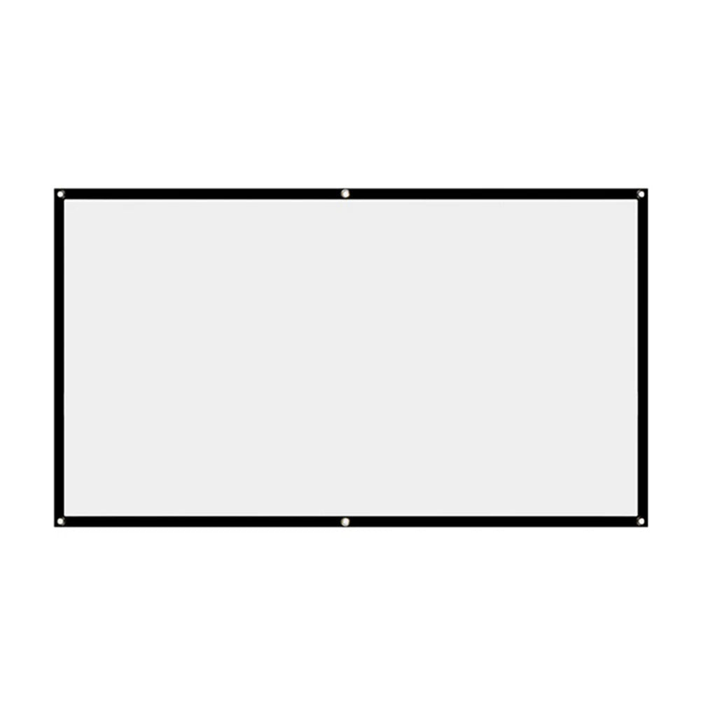 16:9 Simple Projector Curtain Set Portable HD Display Screen Household Bedroom Decoration for Home Outdoor Office