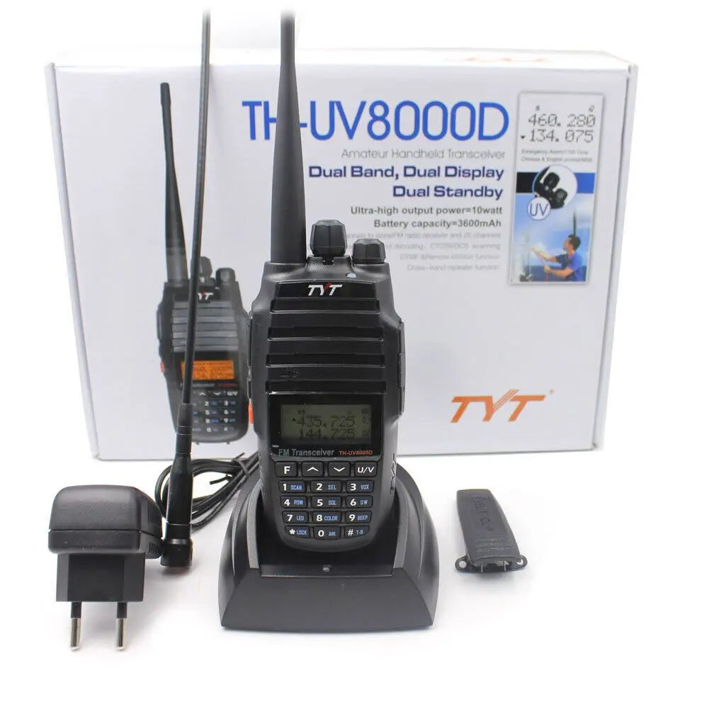 NEW TYT TH-UV8000D Type-C Charging Amateur Radio Cross band Reapeater VHF UHF Dual Band 10W Walkie Talkie Long Range