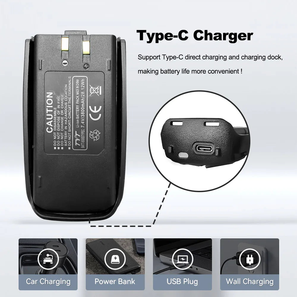 NEW TYT TH-UV8000D Type-C Charging Amateur Radio Cross band Reapeater VHF UHF Dual Band 10W Walkie Talkie Long Range
